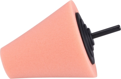 Kužel leštící pěnový, T40, oranžový, ⌀80mm, stopka 6mm EXTOL PREMIUM