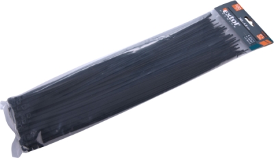 Pásky stahovací na kabely černé, 380x4,8mm, 100ks, nylon PA66 EXTOL PREMIUM
