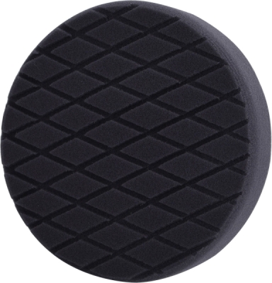Kotouč leštící pěnový, diamantový vzor, T10, černý, ⌀180x35mm, zapuštěný suchý zip ⌀150mm EXTOL PREMIUM