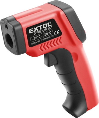 Teploměr bezkontaktní IR průmyslový, -50° až 550°C, -50° až 550°C EXTOL PREMIUM