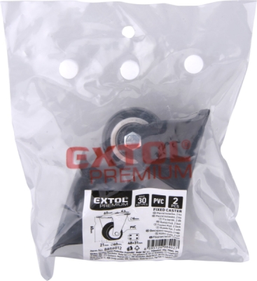 Kolečka pevná s PVC obručí, sada 2ks, průměr 40mm EXTOL PREMIUM