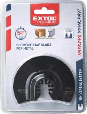 Kotouč segmentový pilový na kov, 88mm, HSS EXTOL PREMIUM
