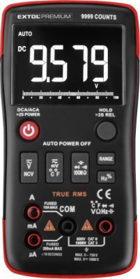 Multimetr digitální, automatická volba rozsahů, True RMS EXTOL PREMIUM