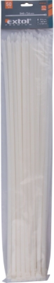 Pásky stahovací na kabely bílé, 540x7,6mm, 50ks, nylon PA66 EXTOL PREMIUM