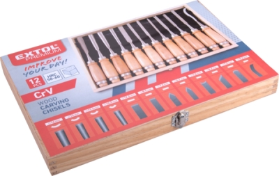 Sada dlát řezbářských EXTOL PREMIUM 12ks