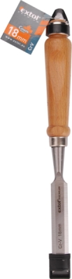 Dláto s kvalitní bukovou rukojetí EXTOL PREMIUM 18mm