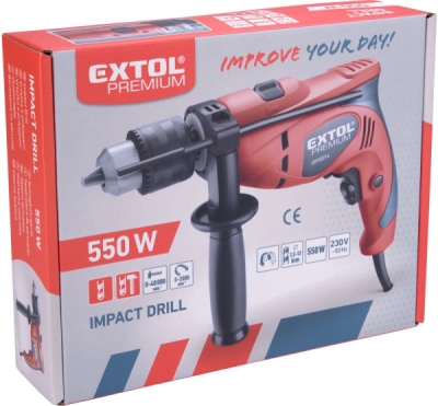 Vrtačka s příklepem EXTOL PREMIUM 500W