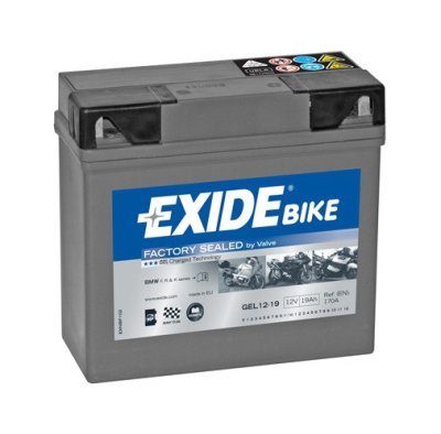 Motobaterie Exide Bike GEL 12V, 19Ah, GEL12-19 (51913-BMW)