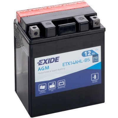 Motobaterie Exide Bike AGM 12V, 12Ah, ETX14AHL-BS