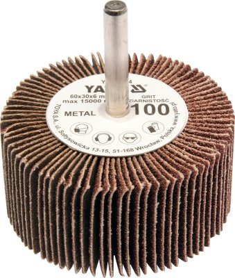 Yato Kotouč lamelový radiální 60x30 P-60 s hřídelí 6 mm