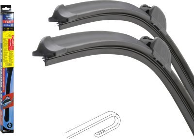 Stěrače FLAT SET (HOOK) 530+480mm OCT I/FAB I Compass