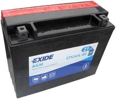 Motobaterie Exide Bike AGM 12V, 21Ah, ETX24HL-BS