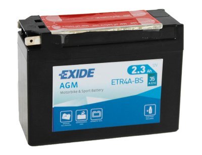 Motobaterie Exide Bike AGM 12V, 2.3Ah, ETR4A-BS