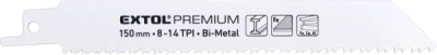 Plátky do pily ocasky 3ks, 150x19x0,9mm, Bi-metal hrubší řez EXTOL PREMIUM