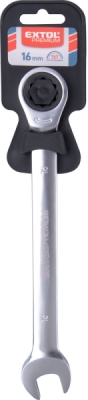 Klíč ráčnový očkoplochý, 72 zubů, 16mm EXTOL PREMIUM