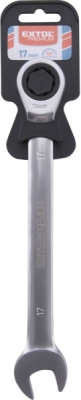 Klíč ráčnový očkoplochý, 72 zubů, 17mm EXTOL PREMIUM
