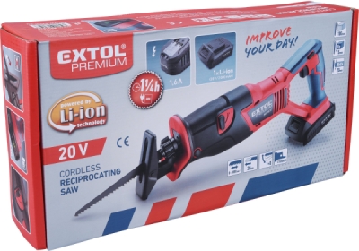 Pila ocaska aku SHARE20V, 20V Li-ion, bez baterie a nabíječky EXTOL PREMIUM
