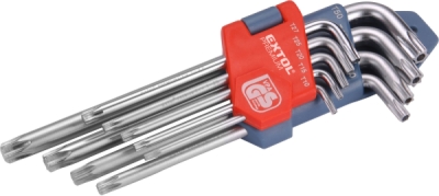 L-klíče TORX, sada 9ks, 10-50 EXTOL PREMIUM