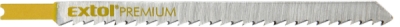 Plátky do přímočaré pily 5ks, 126x4,0mm, HCS Universal EXTOL PREMIUM
