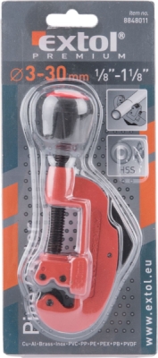Řezač trubek s odhrotovačem, ⌀3-30mm EXTOL PREMIUM