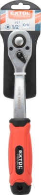 Ráčna tvarovaná, 45 zubů, 1/2", L 253mm, Crv EXTOL PREMIUM
