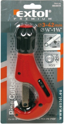 Řezač trubek s odhrotovačem, ⌀3-42mm EXTOL PREMIUM