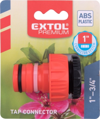 Konektor na kohoutek 1" systém, ABS EXTOL PREMIUM