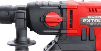 Kladivo vrtací aku SHARE20V, SDS plus, 20V Li-ion, 2000mAh EXTOL PREMIUM
