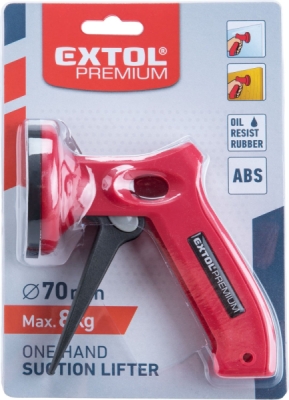 Přísavka pistolová plastová, ⌀70mm EXTOL PREMIUM