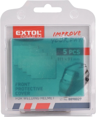 Kryt náhradní pro svářecí kuklu, 5ks, 111x91mm EXTOL PREMIUM