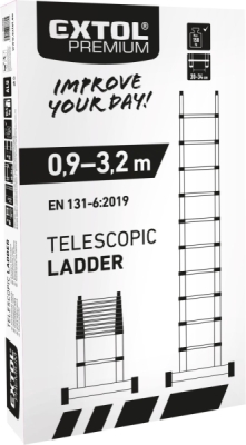 Žebřík teleskopický 3,2m EXTOL PREMIUM