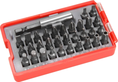 Bity 1/4" sada EXTOL Premium 33ks