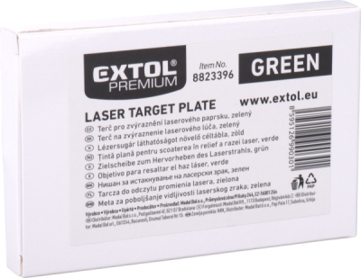 Terč pro zvýraznění laser. paprsku, zelený EXTOL PREMIUM