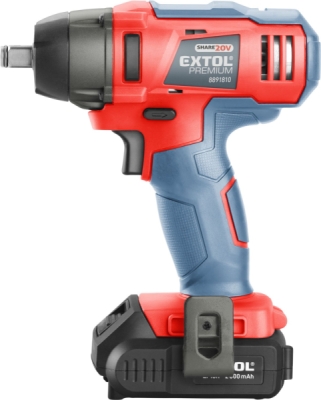 Utahovák rázový 1/2" aku SHARE20V, 180Nm, 20V Li-ion, 2000mAh EXTOL PREMIUM