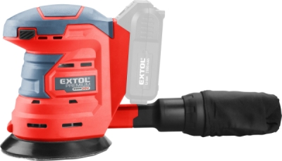 Bruska excentrická aku SHARE20V, 125mm, 20V Li-ion bez baterie EXTOL PREMIUM