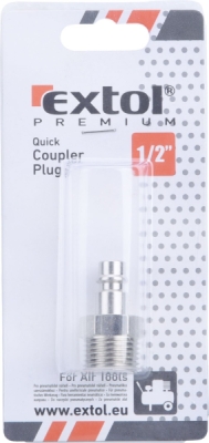 Rychlospojka vzduchová vsuvka s vnějším závitem, G-1/2" EXTOL PREMIUM