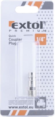 Rychlospojka vzduchová vsuvka s vnějším závitem, G-1/4" EXTOL PREMIUM