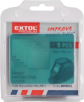 Kryt náhradní pro svářecí kuklu, 5ks, 116x89,5mm EXTOL PREMIUM