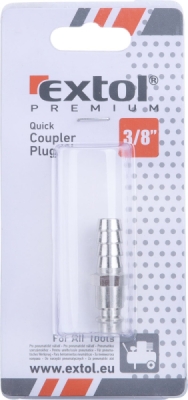 Rychlospojka vzduchová vsuvka pro hadici, 3/8" EXTOL PREMIUM