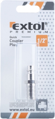 Rychlospojka vzduchová vsuvka pro hadici, 1/2" EXTOL PREMIUM