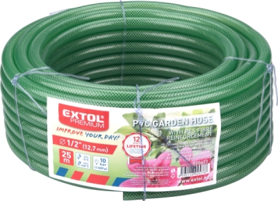 Hadice zahradní průhledná GARDEN, 1/2", 25m 100g/m EXTOL PREMIUM