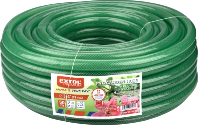 Hadice zahradní průhledná GARDEN, 3/4", 50m, 200g/m EXTOL PREMIUM