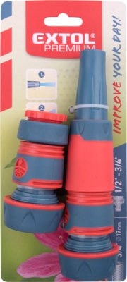 Hadicový set 4ks, pro 3/4" hadici EXTOL PREMIUM