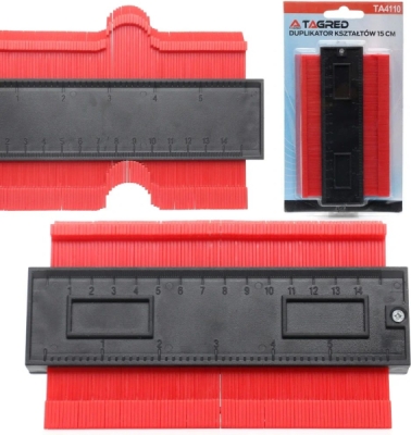 Obrysová šablona na obkreslení tvarů 150mm, V07151, TA4110