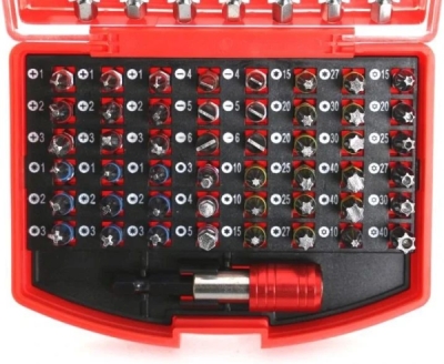 Bity TORX, IMBUS 1/4", 25 a 75 mm, sada 56 ks, TA1206