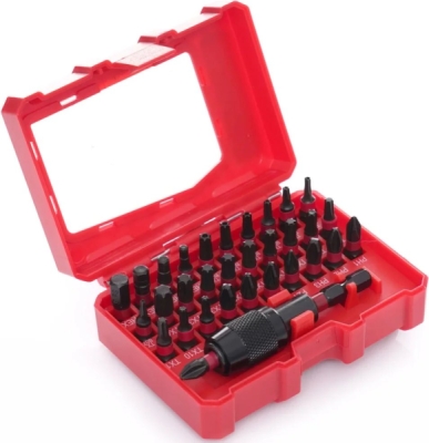 Úderové bity TORX, PZ1, HEX3, TX, sada 32 ks, TA1208