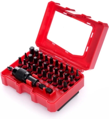 Úderové bity TORX, PZ1, HEX3, TX, sada 32 ks, TA1208