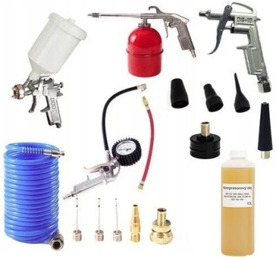 AKČNÍ SET SETTA300NM, Olejový kompresor 24l, 230V s příslušenstvím | 2500W