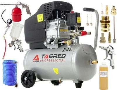 AKČNÍ SET SETTA300NM, Olejový kompresor 24l, 230V s příslušenstvím | 2500W