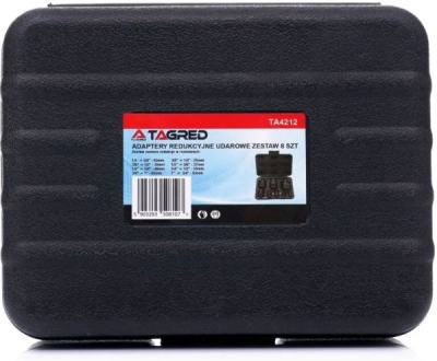 Tagred TA4212, 8ks sada adaptérů redkuci pro nástrčné klíče | 1/2" | 1,4" | 3,8" | 3/4"